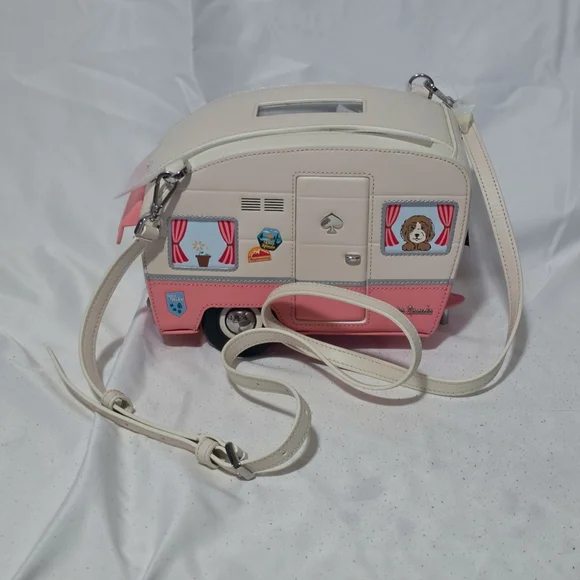 Kate Spade Day Tripper Pink and Cream Camper Crossbody Bag - Picture 6 of 12